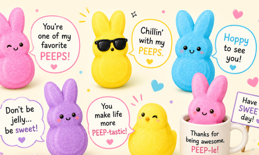 _Cute Marshmallow Peeps Puns