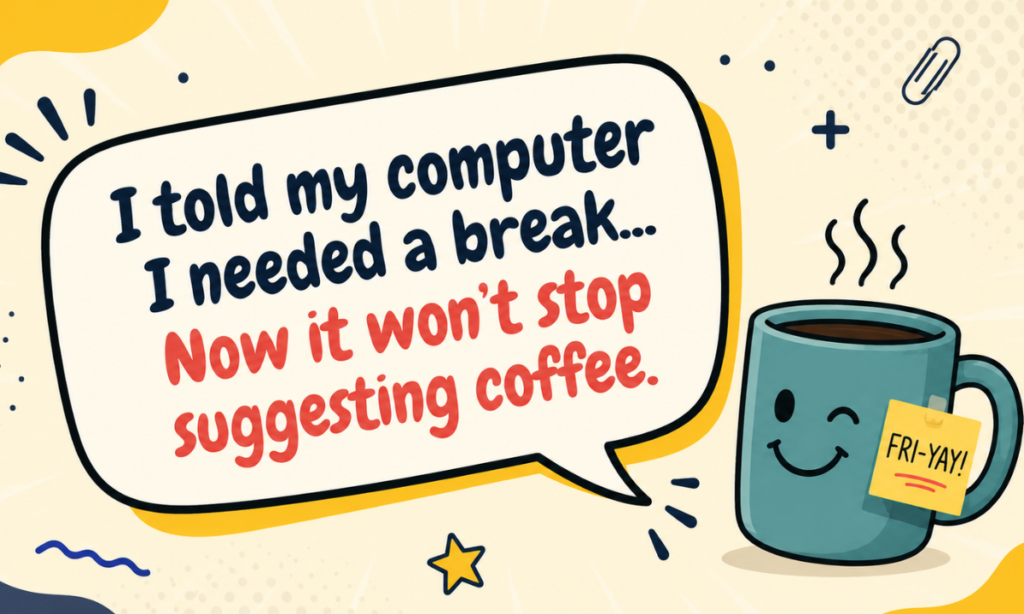 Funny Friday One-Liners for the Office