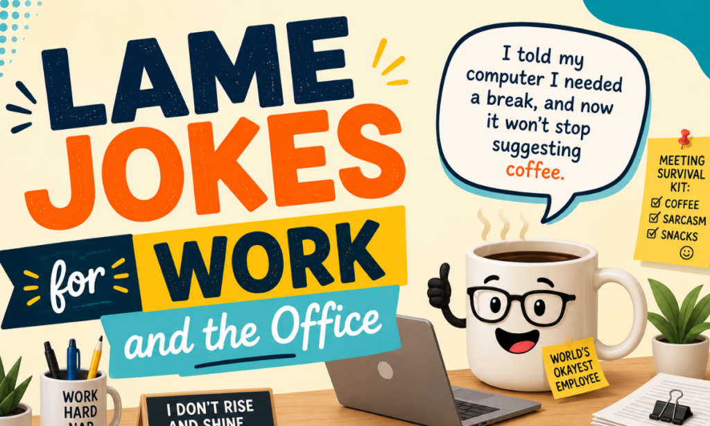 lame jokes work